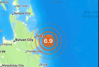 Otro sismo, ahora de magnitud 6.9, golpea el sur de Filipinas
