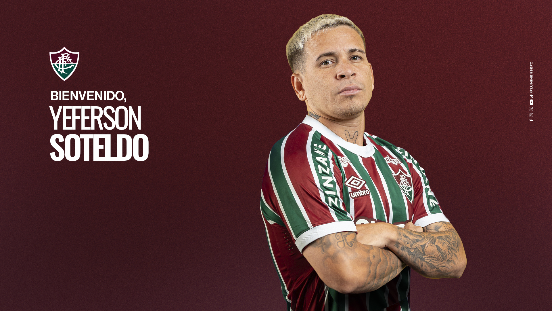 Yeferson Soteldo jugará el Mundial de Clubes tras ser anunciado como nuevo jugador del Fluminense