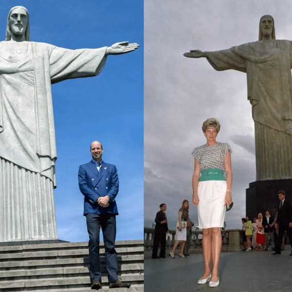 El Príncipe William honra a Diana 30 años después, con dos icónicas fotografías