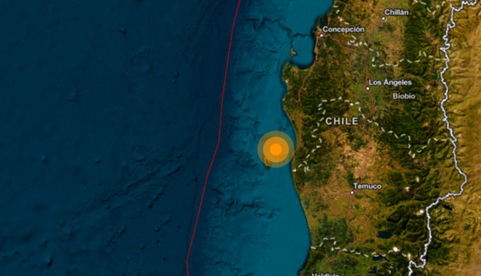 Sismo de magnitud 6,3 sacude la costa central de Chile