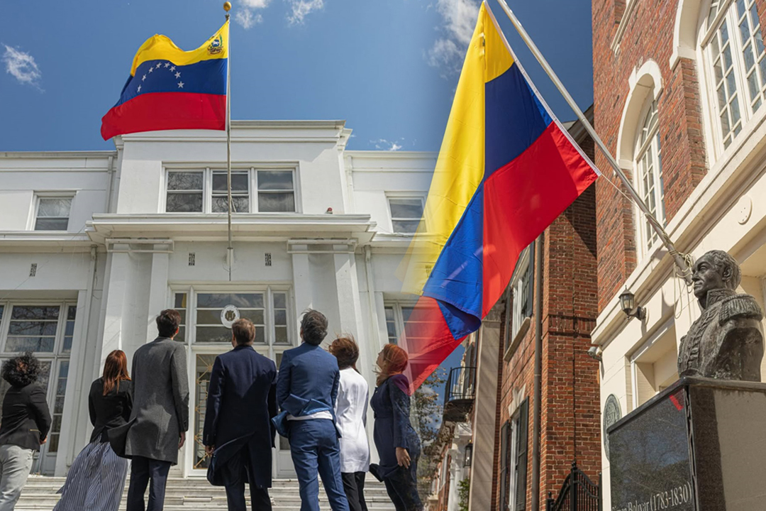 Venezuela iza su bandera en Washington y retoma sus sedes diplomáticas en el marco del restablecimiento de relaciones con Estados Unidos