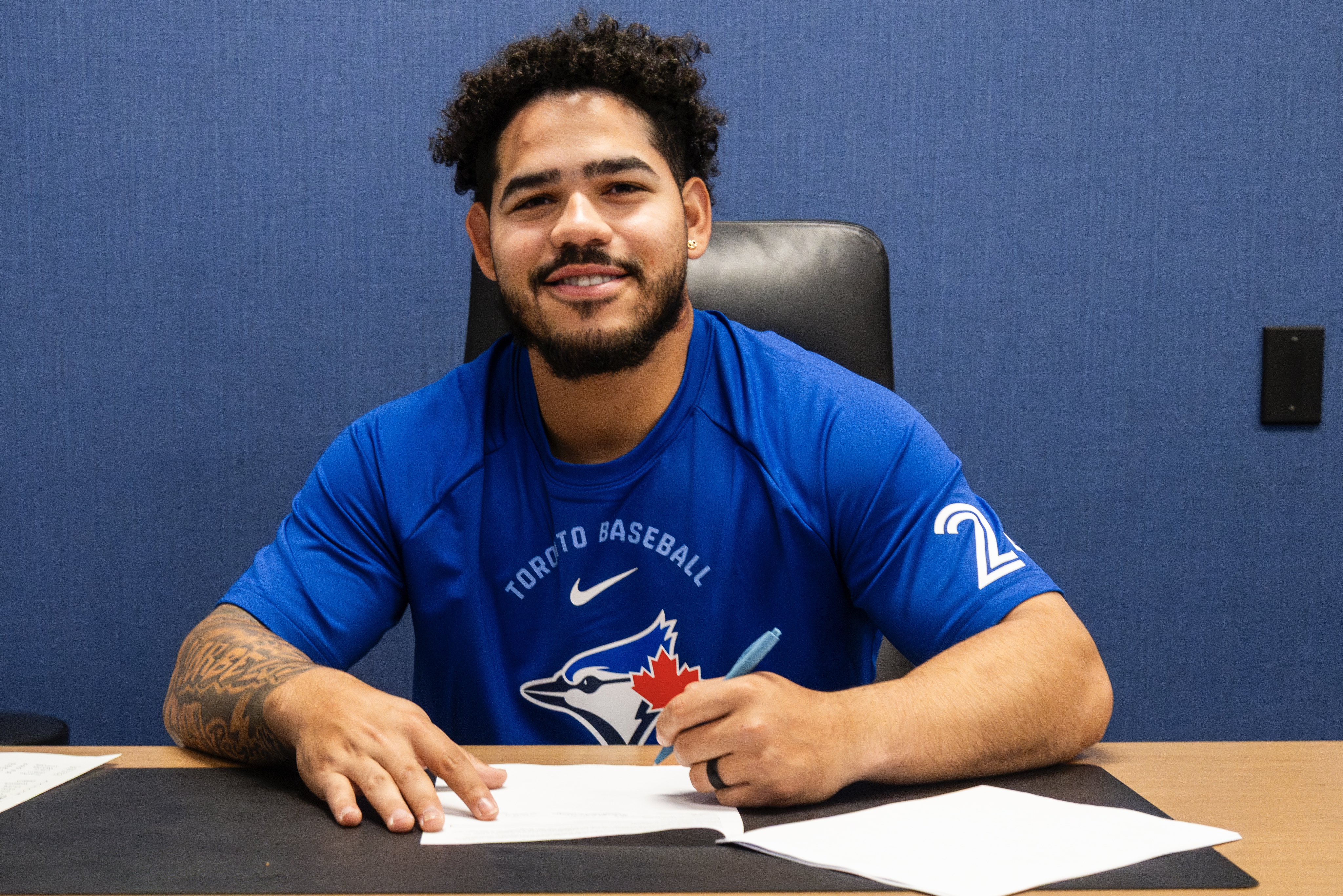 El sueño de Carora: Yohendrick Piñango es llamado a las Grandes Ligas por los Azulejos de Toronto