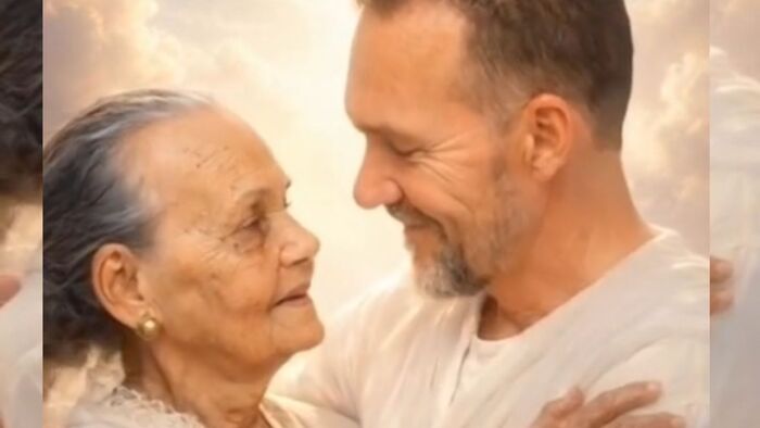 Se viraliza emotiva imagen con IA que recrea el abrazo en el cielo de Carmen Navas y su hijo Víctor Hugo Quero