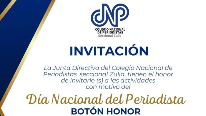 CNP Zulia anuncia actos centrales por el Día Nacional del Periodista y devela los 20 homenajeados con el Botón Honor al Mérito Gremial 2026